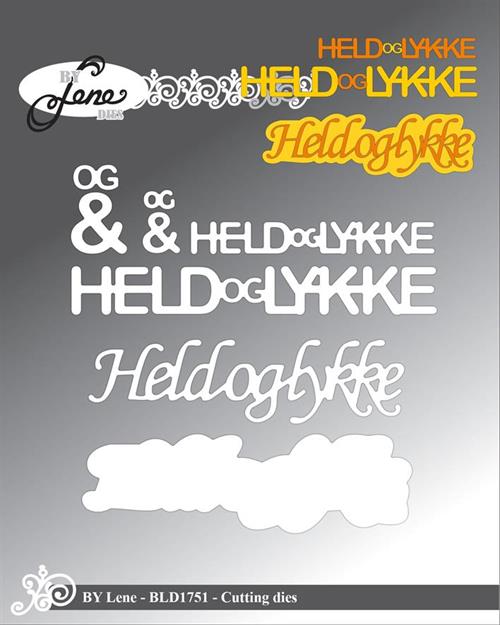 By Lene dies Held og lykke Største 7,9x2,4cm